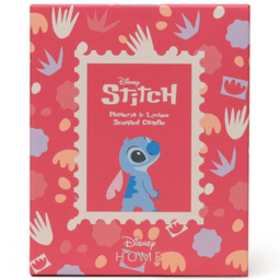 Disney Stitch Plumeria and Lychee Scented Candle 195g - Size: 12.3 x 9.2 x 9.1cm - Peach - Wilko - thumbnail 3