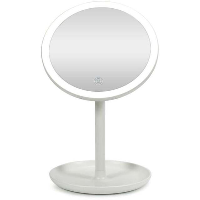 ValueLights White LED Make Up Mirror with Bluetooth Speaker - Size: 33 x 20 x 18cm - Wilko - image 1