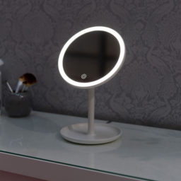 ValueLights White LED Make Up Mirror with Bluetooth Speaker - Size: 33 x 20 x 18cm - Wilko - thumbnail 4