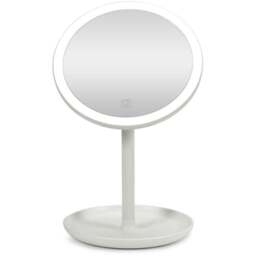 ValueLights White LED Make Up Mirror with Bluetooth Speaker - Size: 33 x 20 x 18cm - Wilko - thumbnail 1