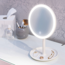 ValueLights White LED Make Up Mirror with Bluetooth Speaker - Size: 33 x 20 x 18cm - Wilko - thumbnail 3