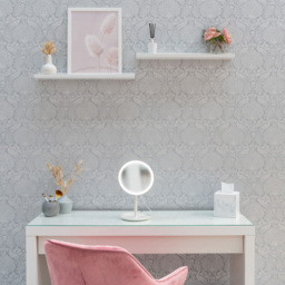 ValueLights White LED Make Up Mirror with Bluetooth Speaker - Size: 33 x 20 x 18cm - Wilko - thumbnail 7