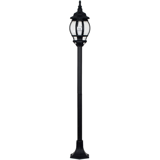 ValueLights Windsor Black Outdoor Bollard Light - Size: 42 x 25 x 25cm - Wilko - image 1