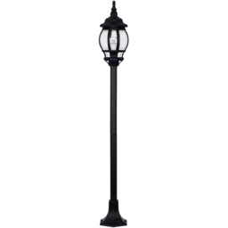 ValueLights Windsor Black Outdoor Bollard Light - Size: 42 x 25 x 25cm - Wilko - thumbnail 1