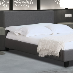 Brooklyn King Size Dark Grey Fabric Bed Frame - Wilko - thumbnail 3