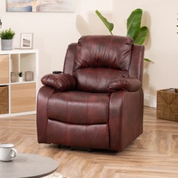 Artemis Home Northfield Burgundy Dual Motor Massage and Heat Riser Recliner Chair - Size: Single - Red - Wilko - thumbnail 5