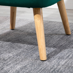 Portland Green Velvet Accent Chair - Size: Single - Wilko - thumbnail 6