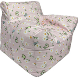 Kaikoo Butterfly Print Funzee Bean Bag Chair - Pink - Wilko - thumbnail 3