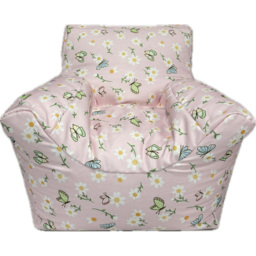 Kaikoo Butterfly Print Funzee Bean Bag Chair - Pink - Wilko - thumbnail 4