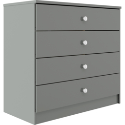Seconique Denver 3 Door Wardrobe Grey Gloss Bedroom Furniture Set - Size: 175 x 112 x 48cm - Wilko - thumbnail 5