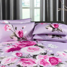 Paoletti Windsor Super King Size Cream 300 Thread Count Duvet Cover Set - Pink - Wilko - thumbnail 3