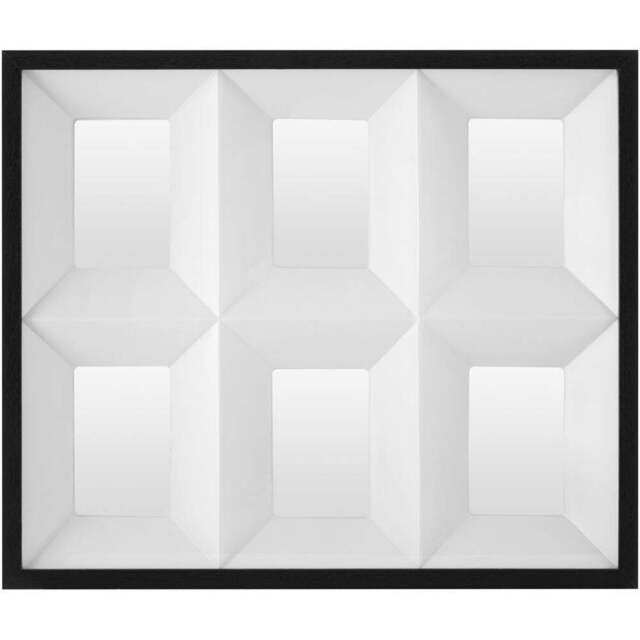 Premier Housewares 3D Box Design Square Black Collage Photo Frame - Size: Multi - Wilko - image 1