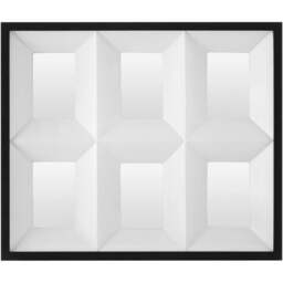 Premier Housewares 3D Box Design Square Black Collage Photo Frame - Size: Multi - Wilko - thumbnail 1