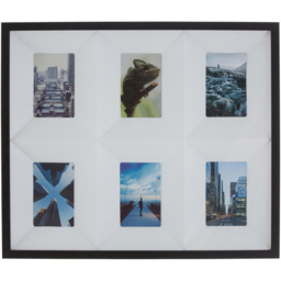 Premier Housewares 3D Box Design Square Black Collage Photo Frame - Size: Multi - Wilko - thumbnail 3