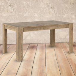 Florence Wooden 6 Seater 160 to 200cm Extending Dining Table Chestnut and Matera Grey - Brown - Furniture to Go - Wilko
