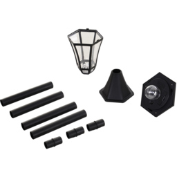 Outsunny 2 Pack Black LED Solar Powered Lamp Post Lights - Size: 18.5 x 18.5 x 129cm - Wilko - thumbnail 4