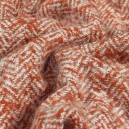 furn. Rust Weaver Herringbone Throw - Size: 180 x 130 x 1cm - Orange - Wilko - thumbnail 4
