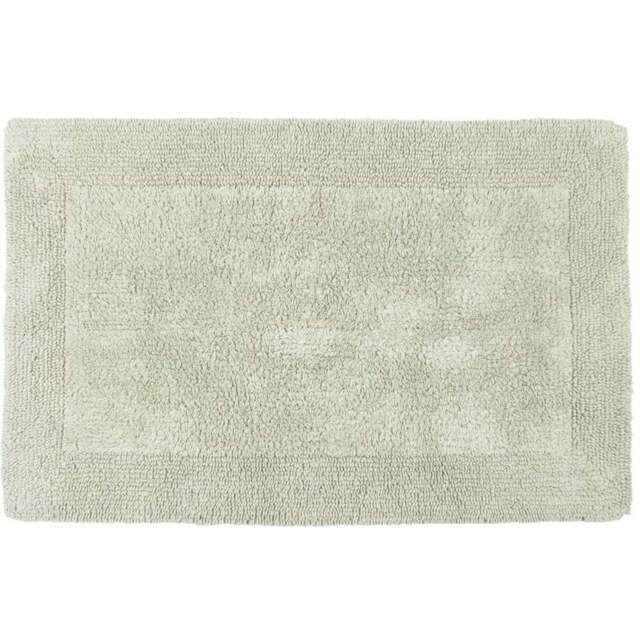 Allure Bath Fashions Elegance Sage Green Reversible Heavyweight Bath Mat 53 x 85cm - Wilko - image 1
