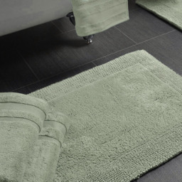 Allure Bath Fashions Elegance Sage Green Reversible Heavyweight Bath Mat 53 x 85cm - Wilko - thumbnail 3