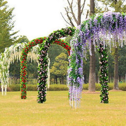 Living and Home White Wisteria Hanging Vines 12 Pack - Size: 40 x 50 x 4cm - Wilko - thumbnail 3