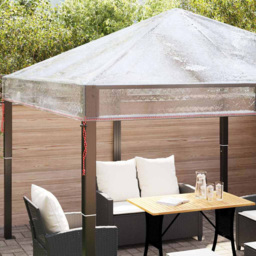 vidaXL 3 x 3m Transparent Double Tier Roof Gazebo Replacement Canopy - n/a - Wilko - thumbnail 6
