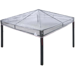 vidaXL 3 x 3m Transparent Double Tier Roof Gazebo Replacement Canopy - n/a - Wilko