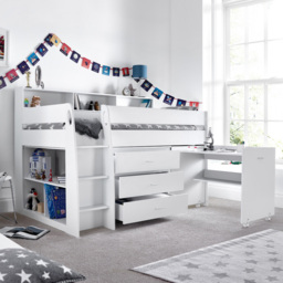 Ersa White Mid Sleeper - Size: Single - Bedmaster - Wilko - thumbnail 5