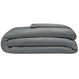 Serene Double Charcoal Brushed Cotton Duvet Cover - Grey - Wilko