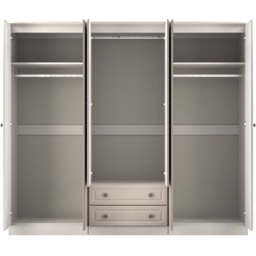 Crowndale Pembroke 6 Door 2 Drawer Kashmir Ash Wardrobe Ready Assembled - Wilko - thumbnail 7