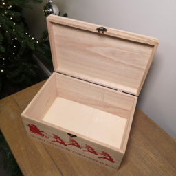 Samuel Alexander Wooden Christmas Eve Gift Box with Personalisable Name Plate 30cm - Size: 30 x 20 x 15cm - Multi - Wilko - thumbnail 6