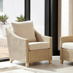 Desser Furniture Dijon Cotton Cream Armchair - Size: Single - Wilko - thumbnail 7