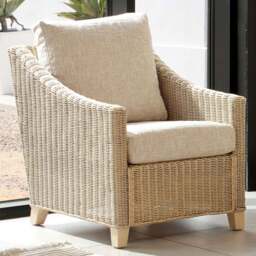 Desser Furniture Dijon Cotton Cream Armchair - Size: Single - Wilko - thumbnail 1