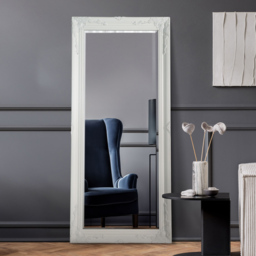 Buxton White Leaner Wall Mirror 170 x 79cm - MirrorOutlet - Wilko - thumbnail 3