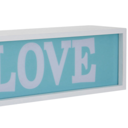 Premier Housewares Love LED Light Box - Size: 31 x 11 x 11cm - Multi - Wilko - thumbnail 6