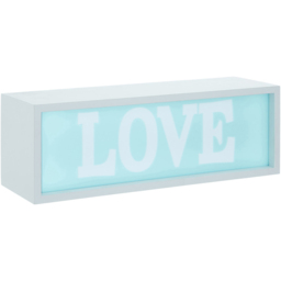Premier Housewares Love LED Light Box - Size: 31 x 11 x 11cm - Multi - Wilko - thumbnail 7