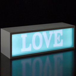 Premier Housewares Love LED Light Box - Size: 31 x 11 x 11cm - Multi - Wilko - thumbnail 3
