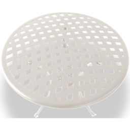 Centurion Oshowa 2 Seater White Round Garden Bistro Table with Parasol Hole - Wilko - thumbnail 4