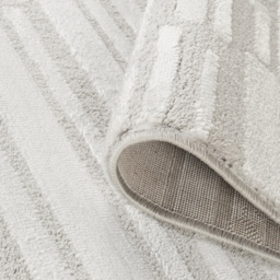 Desire Rugs Hamilton Silver Bold Geometric Rug 60 x 220cm - Size: 220 x 60 x 1.3cm - Wilko - thumbnail 4