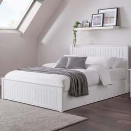 Julian Bowen Maine King Surf White Ottoman Bed - Wilko