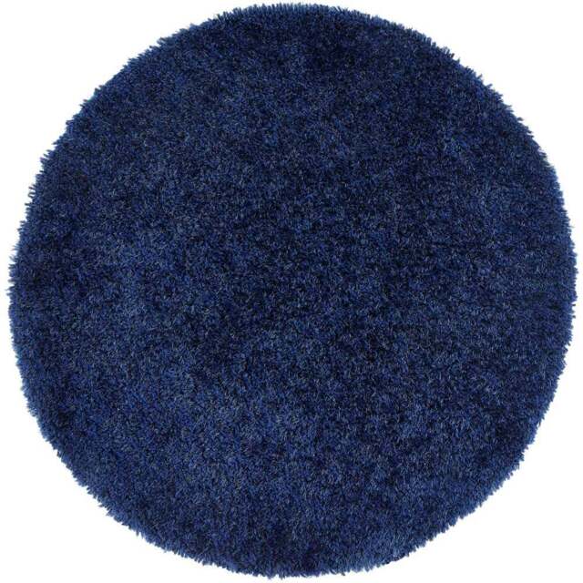 Origins Chicago Indigo Round Rug 133cm - Size: 133 x 133cm - Blue - Origins Rugs - Wilko - image 1