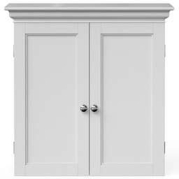 Teamson Home Stratford 2 Door Removable Wall Cabinet - Size: 61.0 x 20.3 x 56.5cm - White - Wilko - thumbnail 3