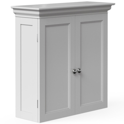Teamson Home Stratford 2 Door Removable Wall Cabinet - Size: 61.0 x 20.3 x 56.5cm - White - Wilko - thumbnail 4