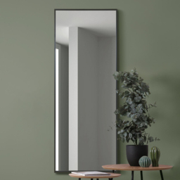 MirrorOutlet The Artus Black Aluminium Edged Wall Mirror 150 x 60cm - Wilko - thumbnail 3