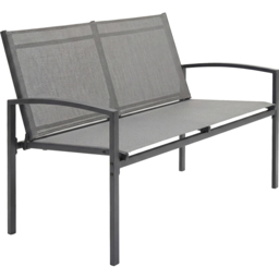 Outsunny 2 Seater Grey Metal Garden Bench - Wilko - thumbnail 3