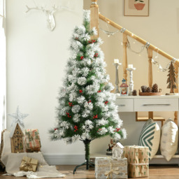 Everglow Green Christmas Tree with Metal Base 4.9ft - Size: 5ft - Wilko - thumbnail 3