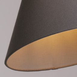 Lighting Collection Luna Linen Grey Tapered Shade - Size: 16.5 x 28 x 28cm - Wilko - thumbnail 5
