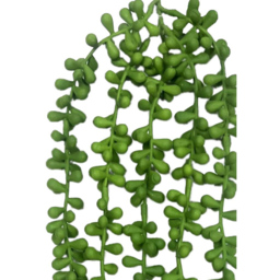 Leaf String of Fern Pearls Hanging Artificial Plant 2ft - Size: 70 x 10 x 2cm - Green - Wilko - thumbnail 3