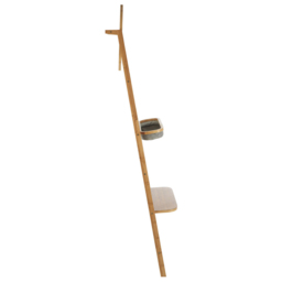 Premier Housewares Carrick 5 Tier Towel Rack with Mirror - Size: 175 x 49cm - Grey - Wilko - thumbnail 4