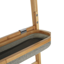 Premier Housewares Carrick 5 Tier Towel Rack with Mirror - Size: 175 x 49cm - Grey - Wilko - thumbnail 6