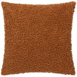 Yard Cabu Ginger Chunky Boucle Cushion - Size: 45 x 45cm - Orange - Yard Living - Wilko - thumbnail 1
